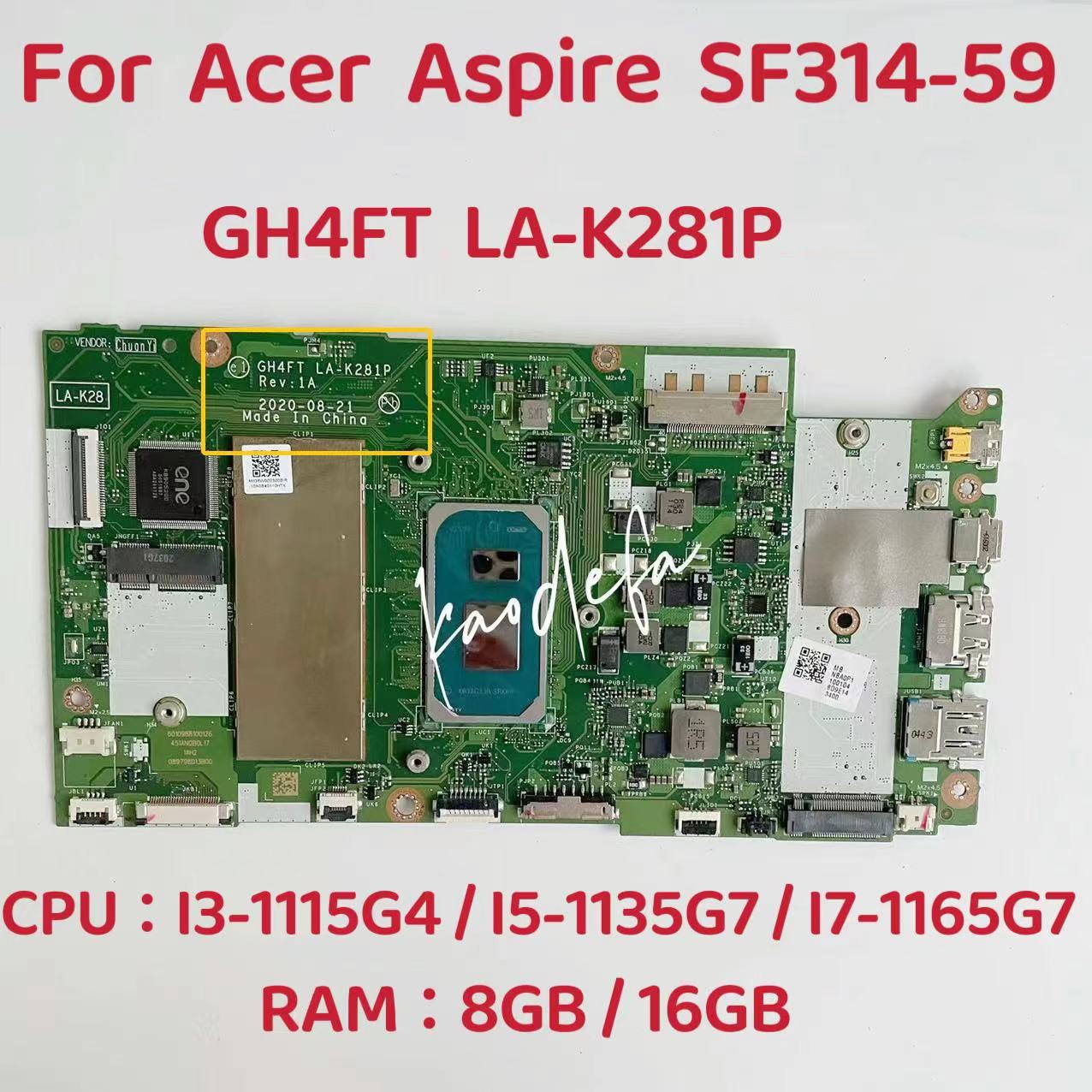 Ddr4 16Gb - Материнская плата для ноутбука Acer Aspire