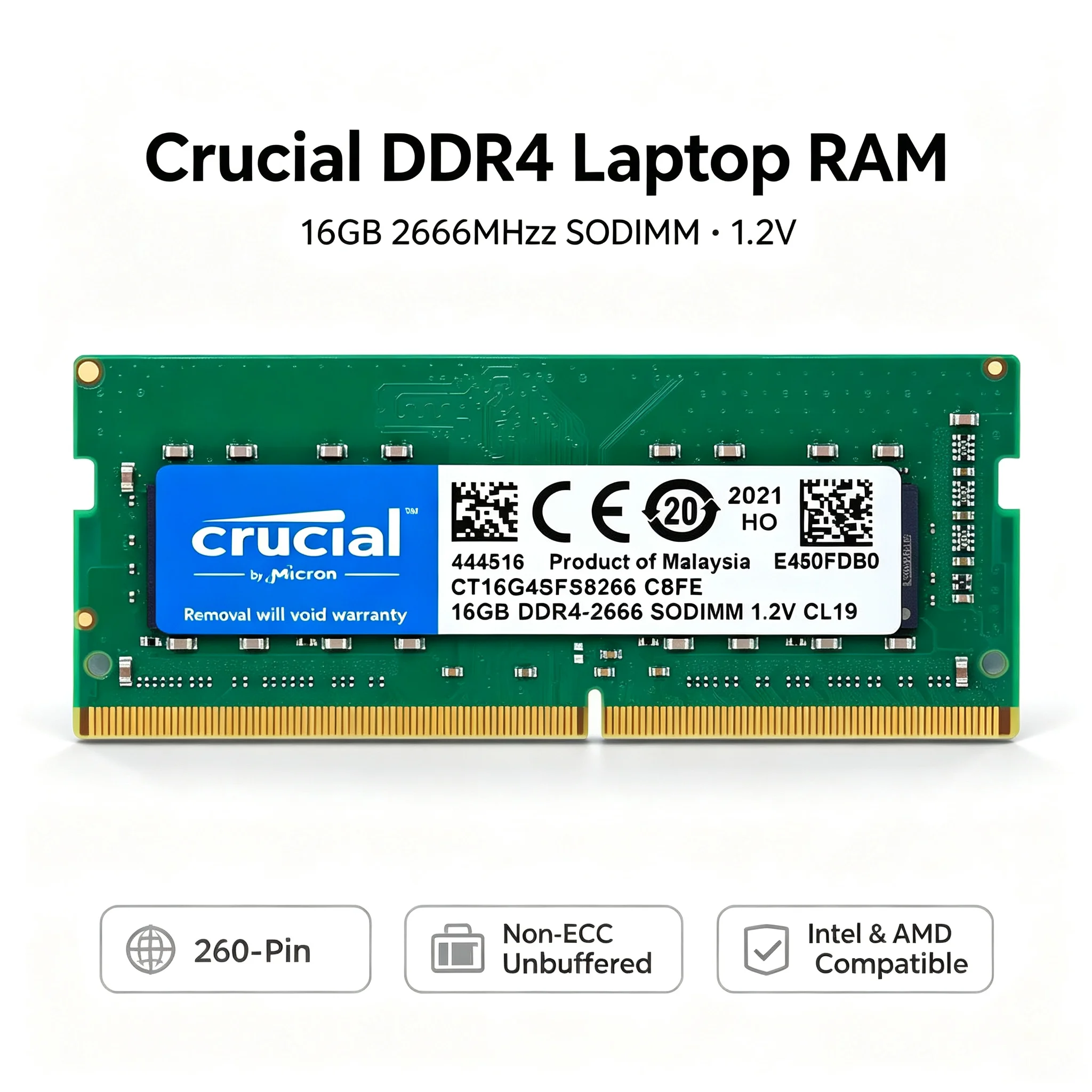 Crucial, 1 шт./2 шт., оператив – обзор и цена Ddr4 2400Mhz