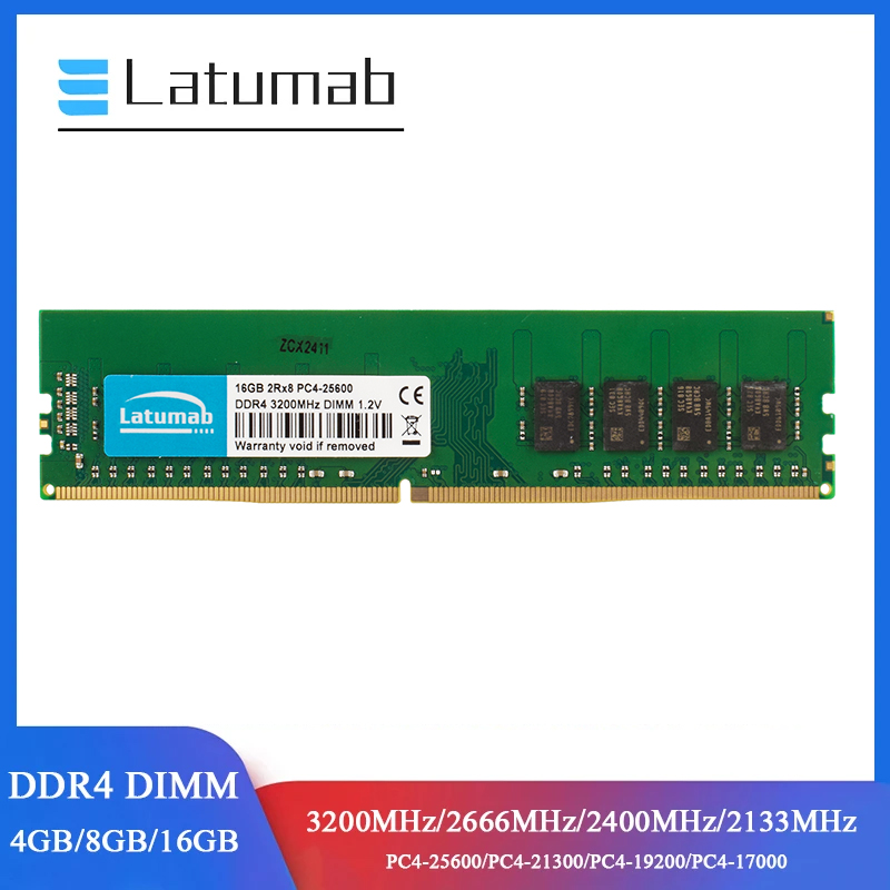 Latumab RAM DDR4 Desktop Memor – обзор и цена Ddr4 2400Mhz